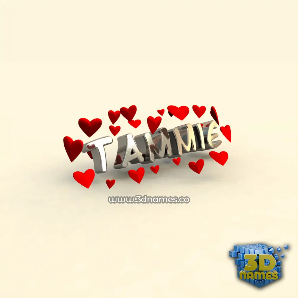 tammie in In Love style - 3D name wallpaper