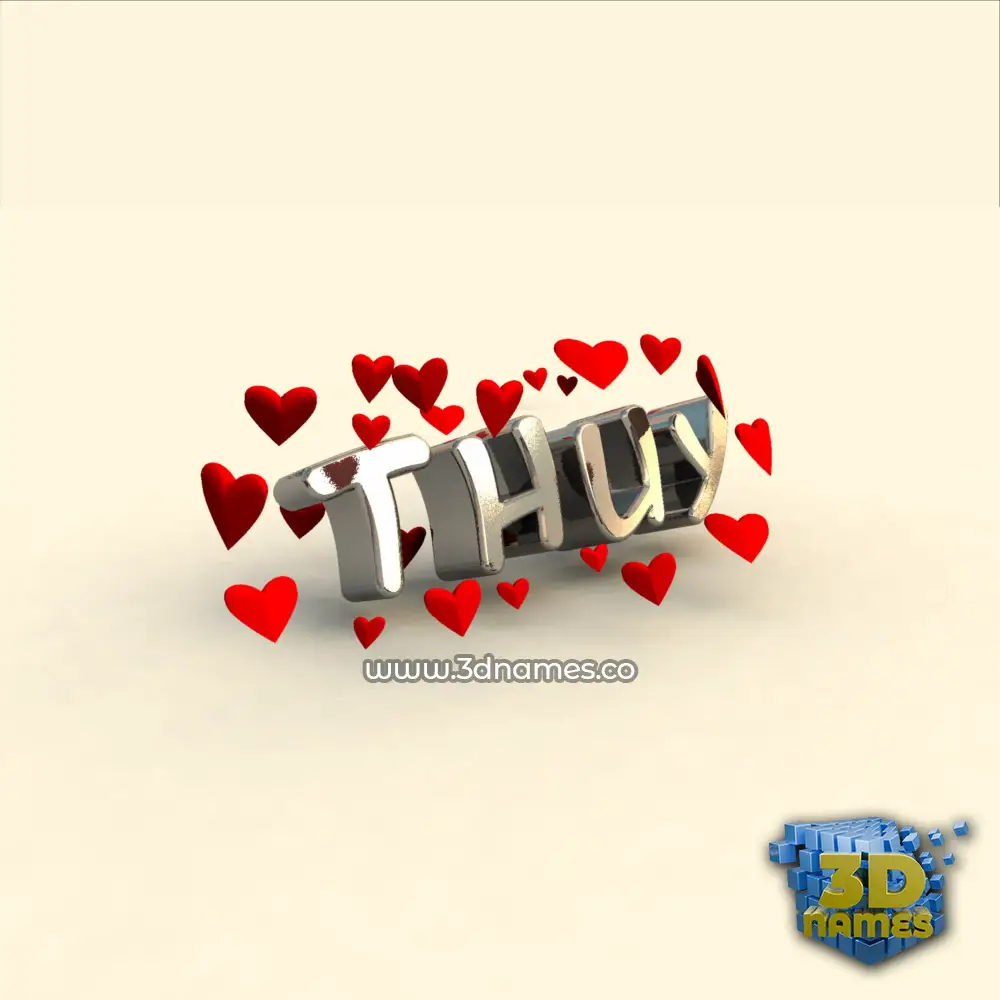thuy in In Love style - 3D name wallpaper