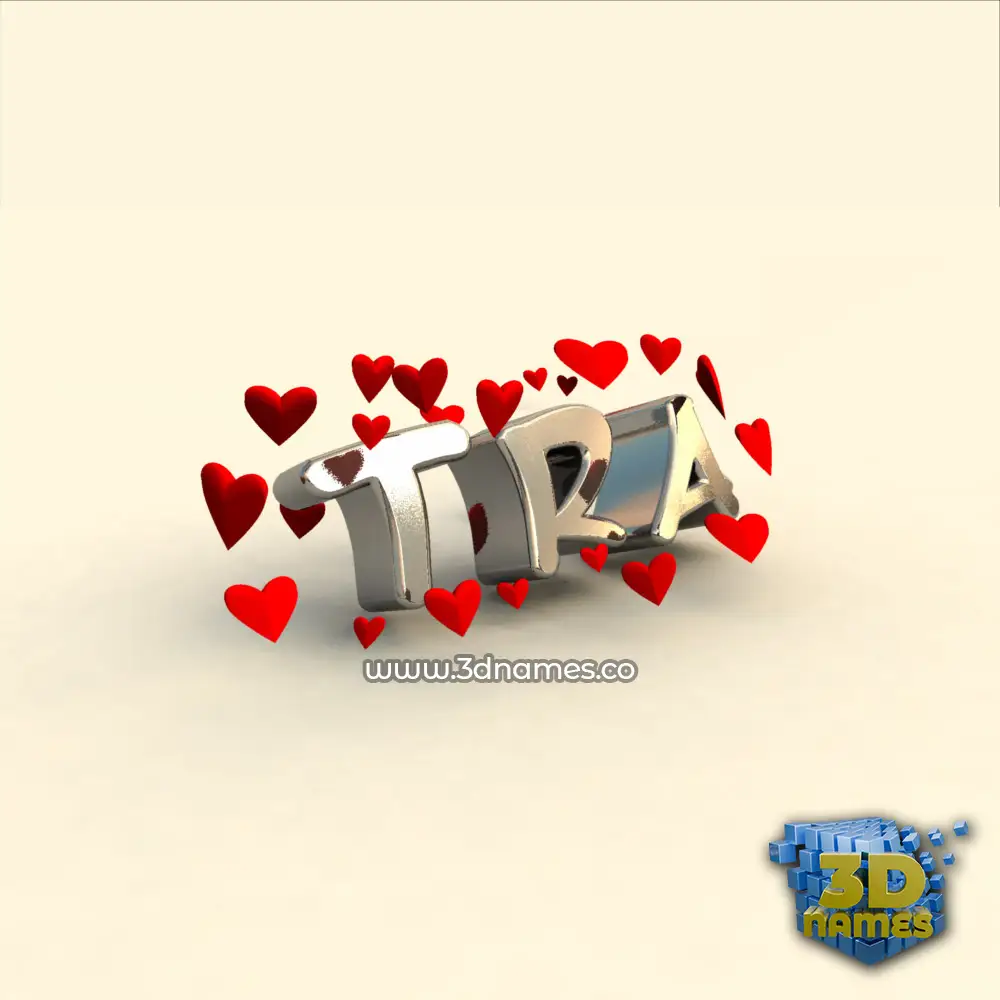 tra in In Love style - 3D name wallpaper
