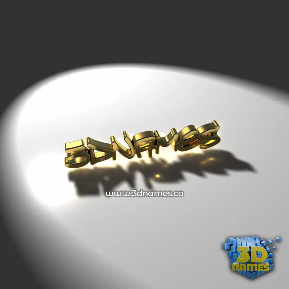 3dnames in Gold Shine style - 3D name wallpaper