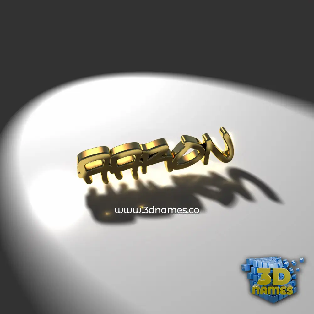 aaron in Gold Shine style - 3D name wallpaper