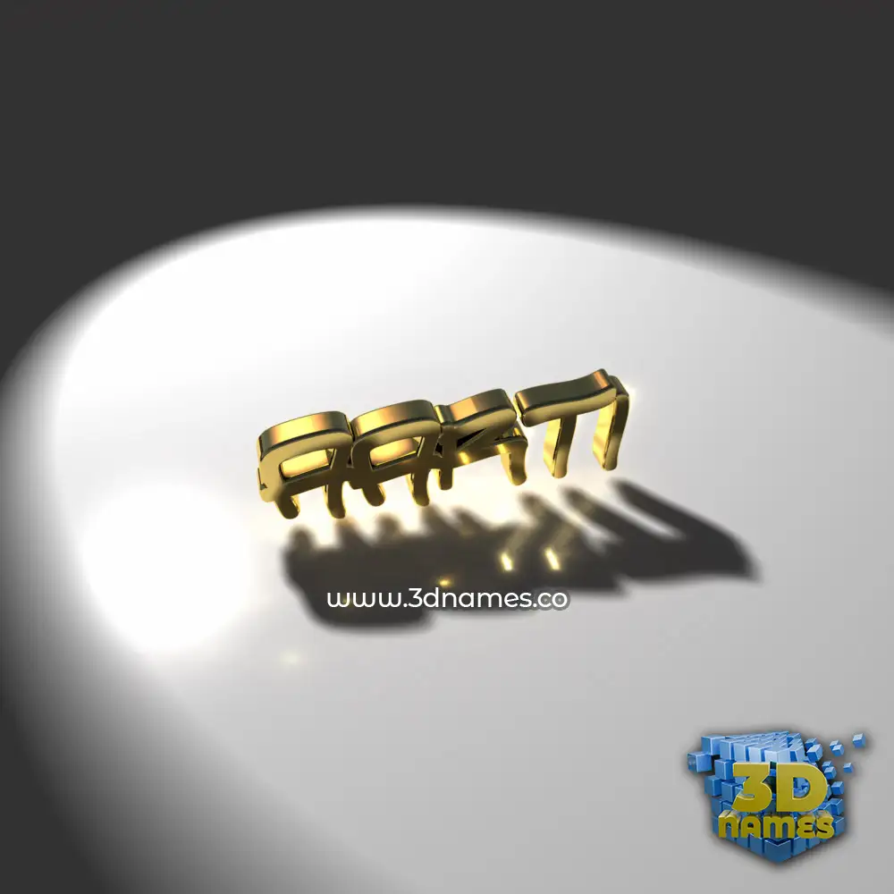 aarti in Gold Shine style - 3D name wallpaper