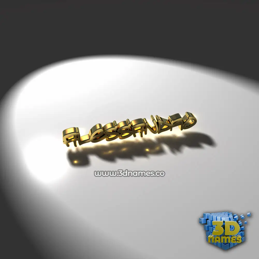 alessandro in Gold Shine style - 3D name wallpaper