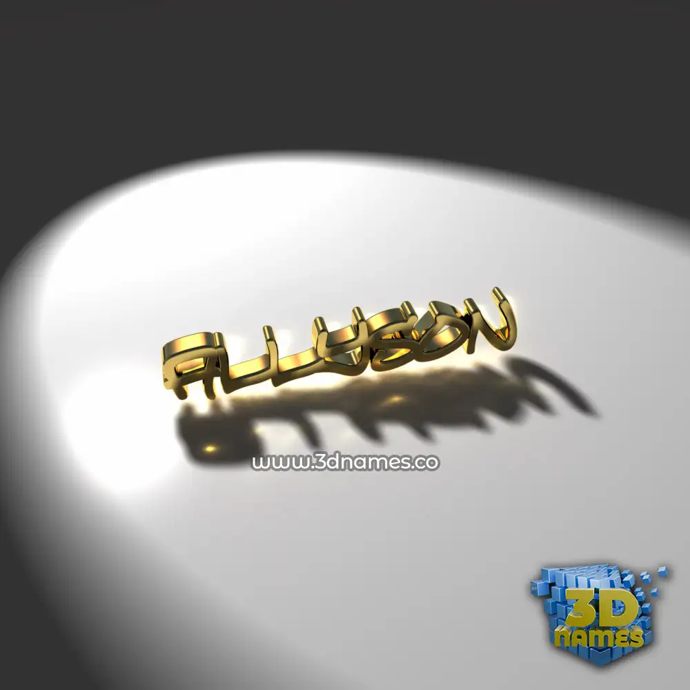 allyson in Gold Shine style - 3D name wallpaper