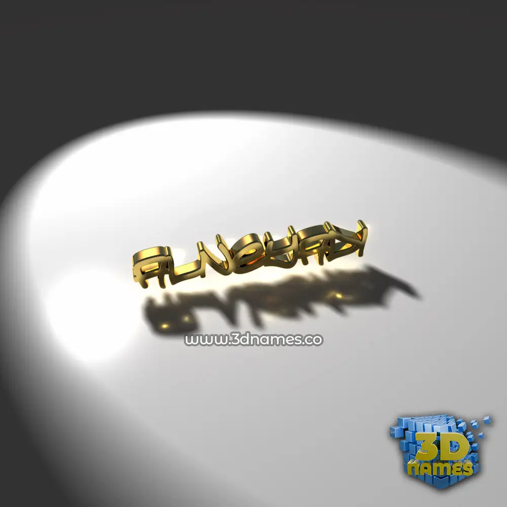 alneyadi in Gold Shine style - 3D name wallpaper