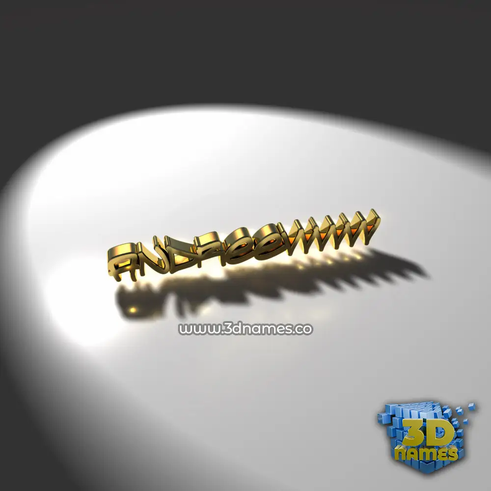 andreewww in Gold Shine style - 3D name wallpaper