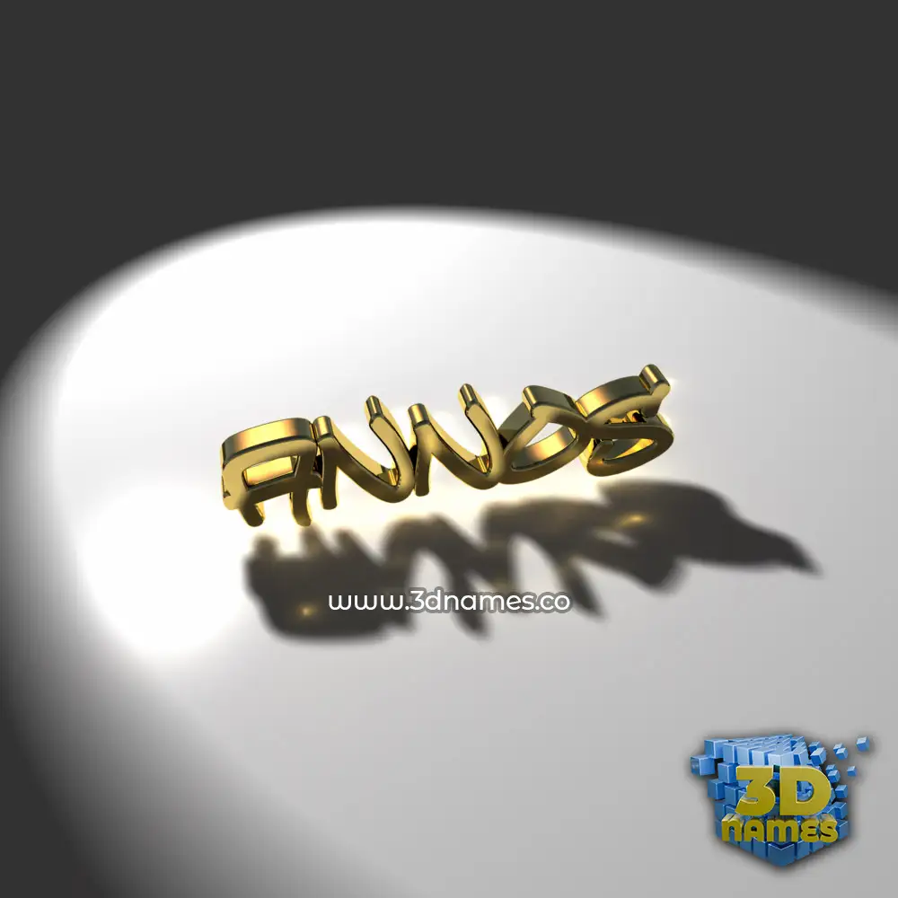 annos in Gold Shine style - 3D name wallpaper