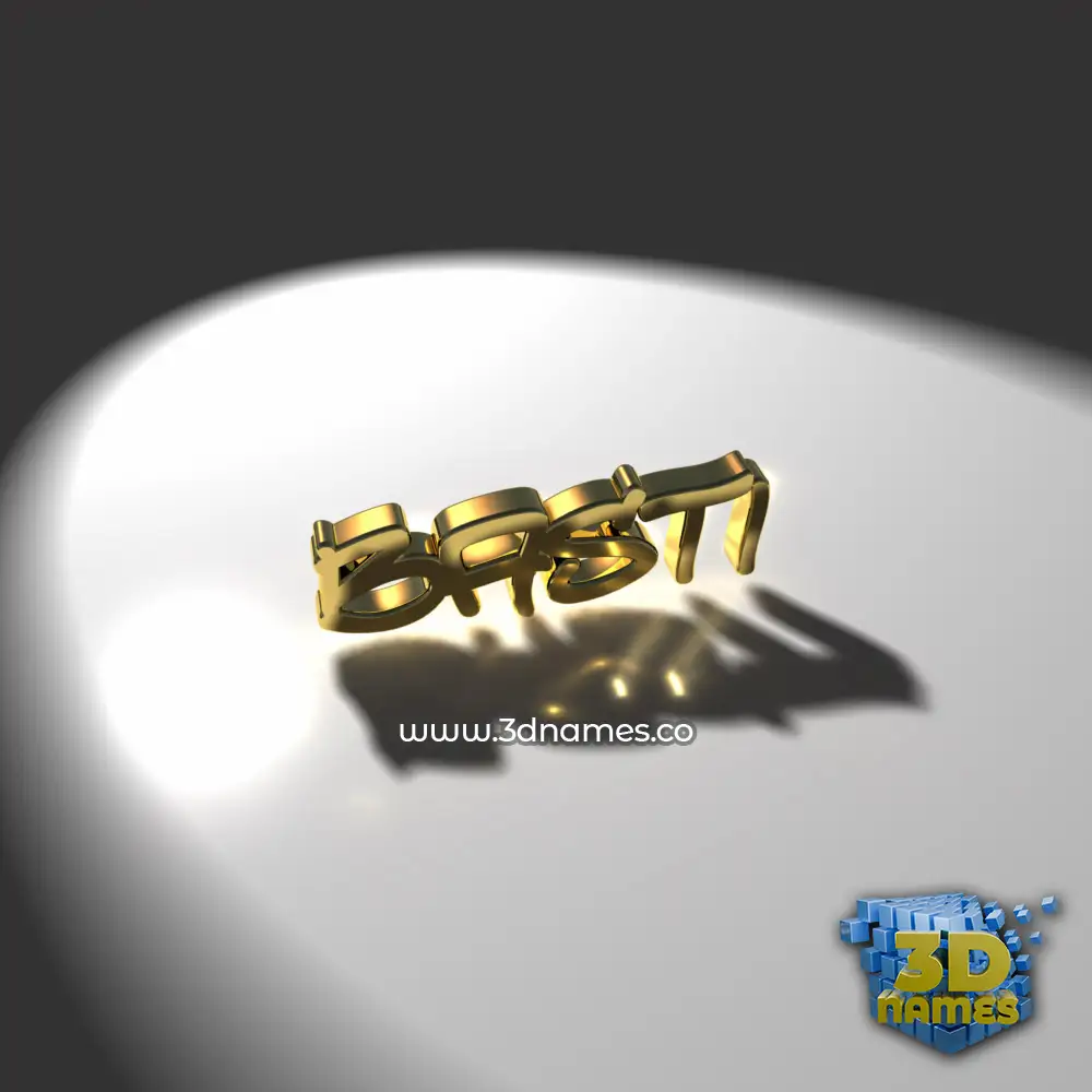 basti in Gold Shine style - 3D name wallpaper