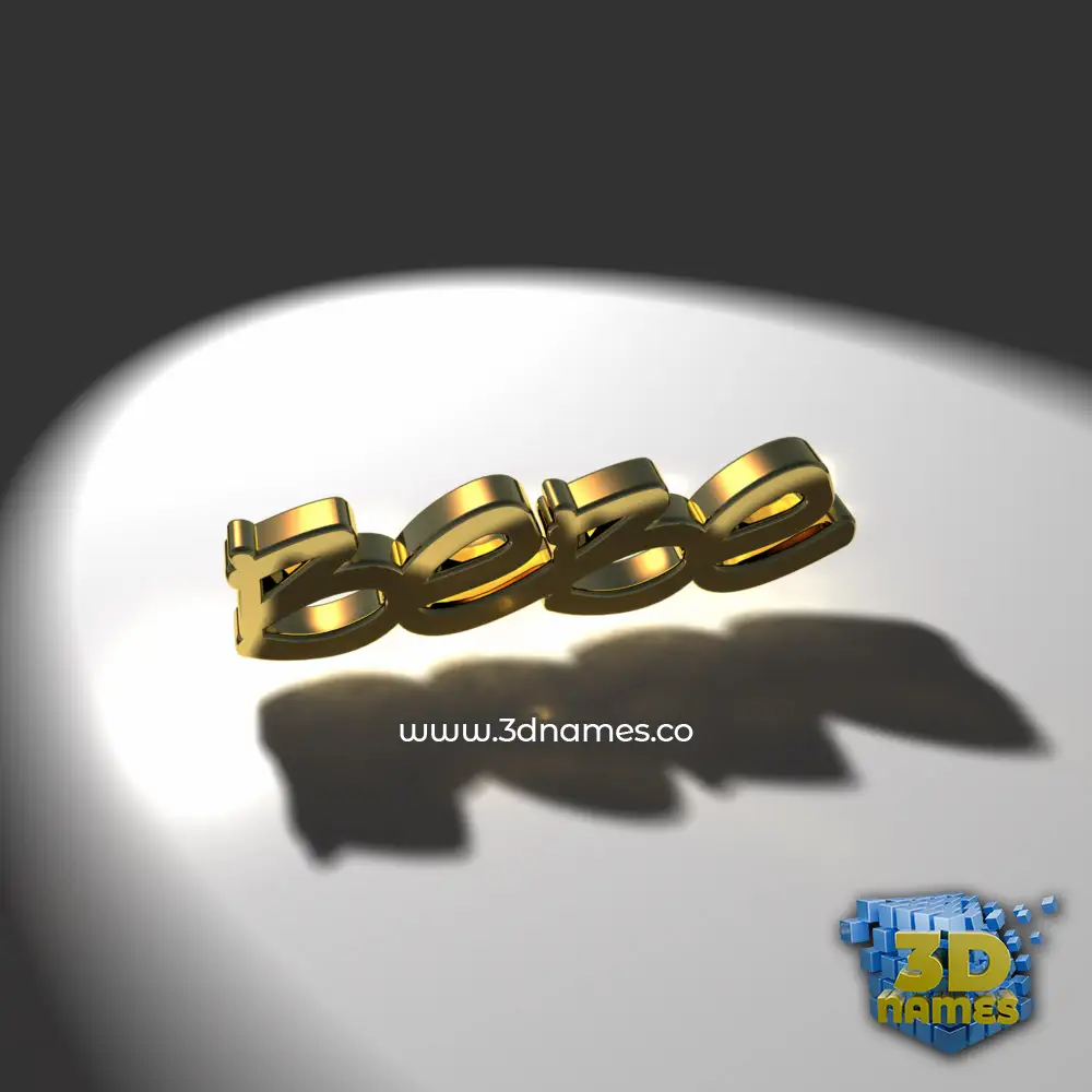 bebe in Gold Shine style - 3D name wallpaper