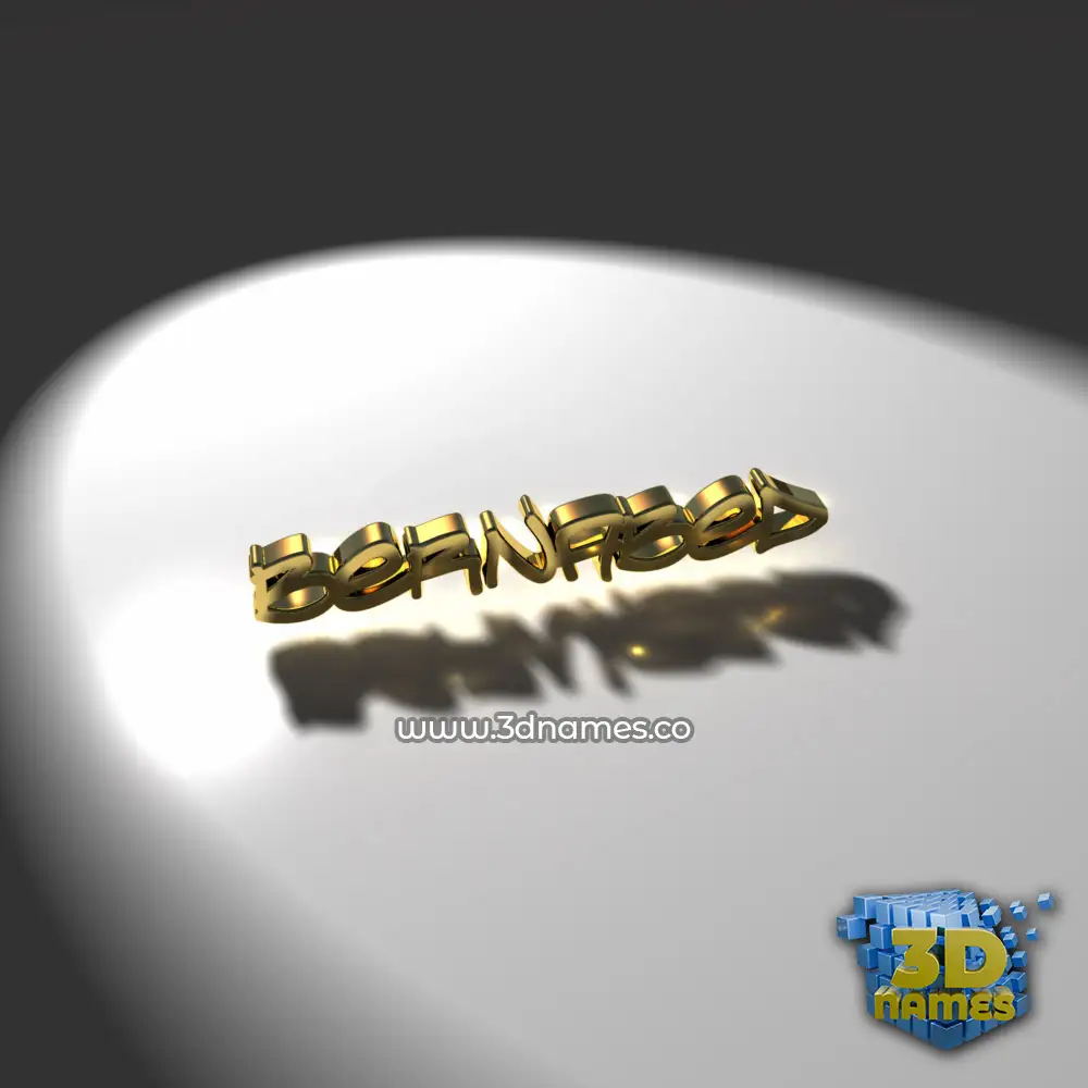 bernabed in Gold Shine style - 3D name wallpaper