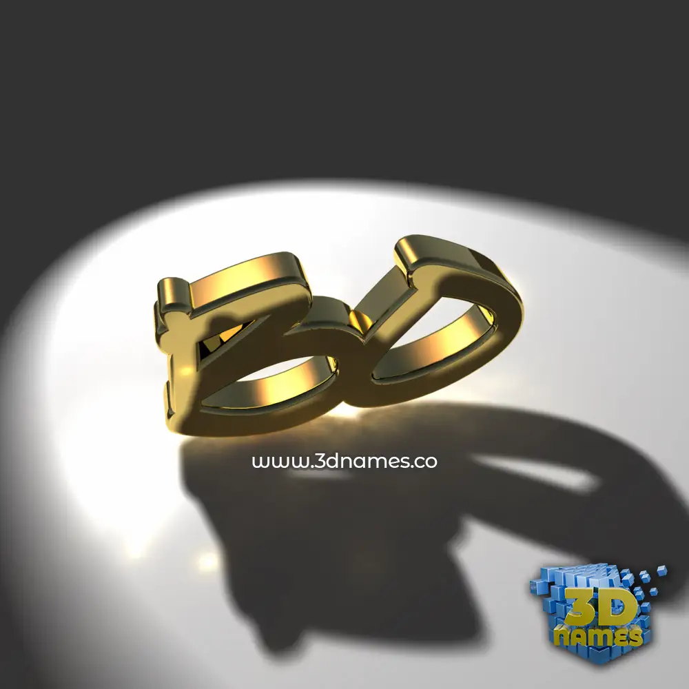 bo in Gold Shine style - 3D name wallpaper