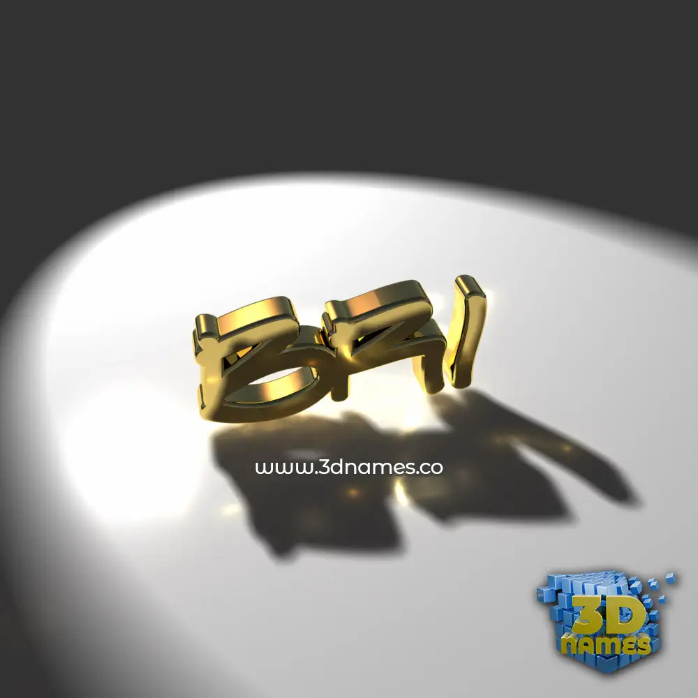 bri in Gold Shine style - 3D name wallpaper