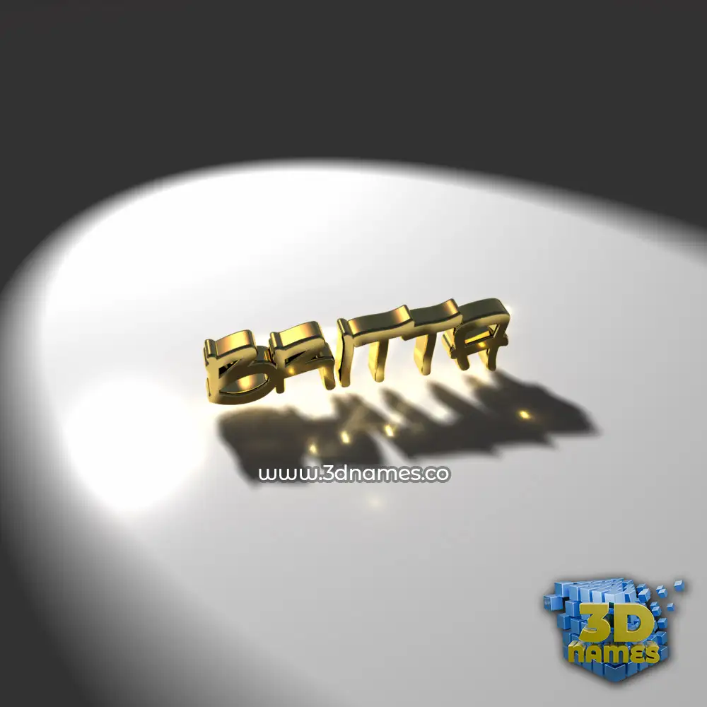 britta in Gold Shine style - 3D name wallpaper