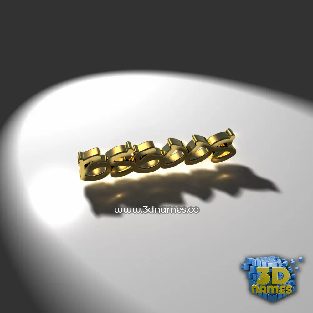 bsboos in Gold Shine style - 3D name wallpaper