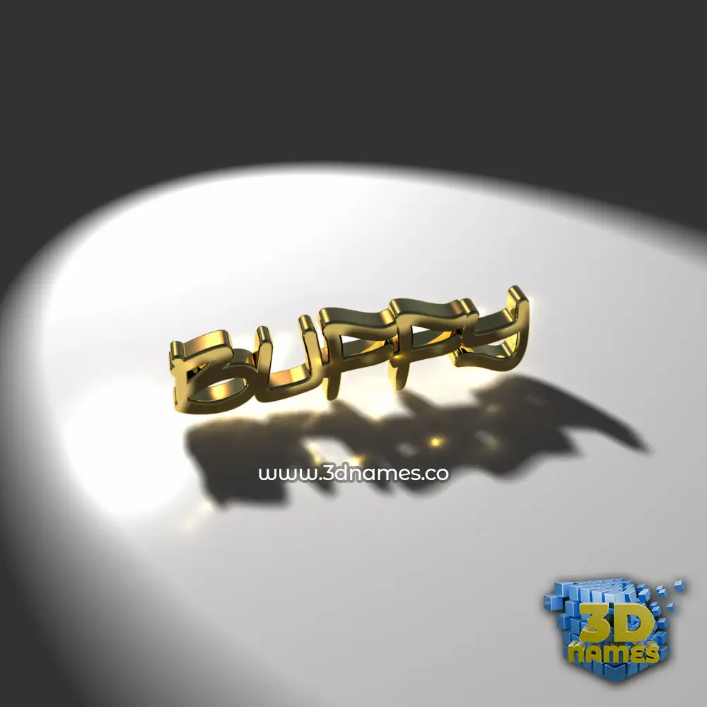 buffy in Gold Shine style - 3D name wallpaper