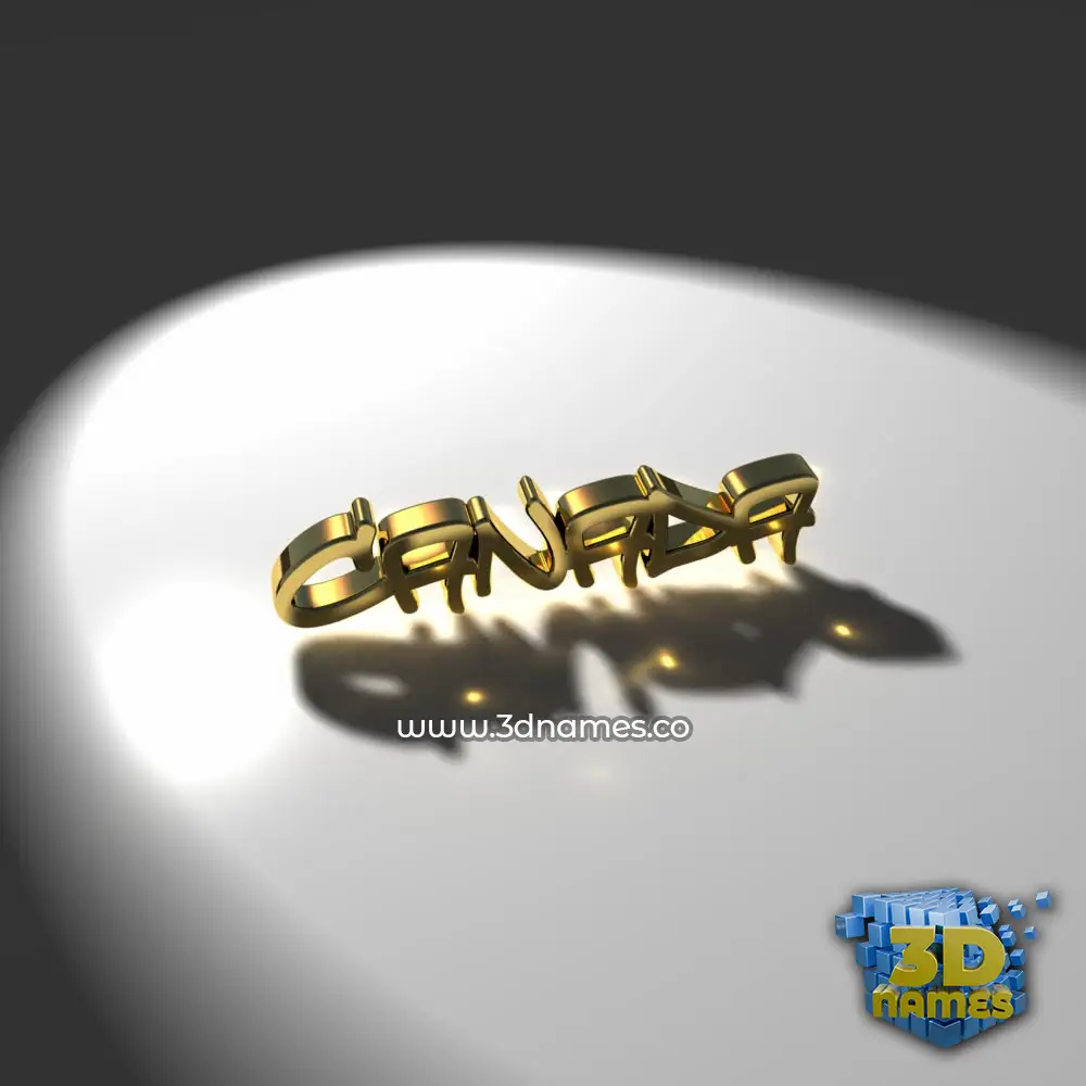 canada in Gold Shine style - 3D name wallpaper