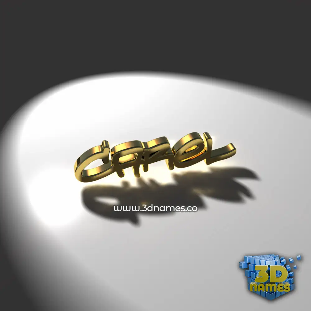 carel in Gold Shine style - 3D name wallpaper