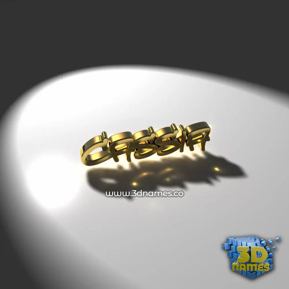 cassia in Gold Shine style - 3D name wallpaper
