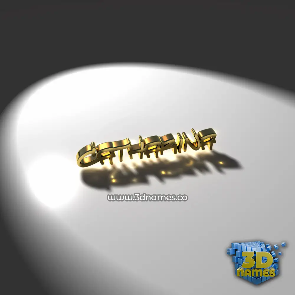 catharina in Gold Shine style - 3D name wallpaper