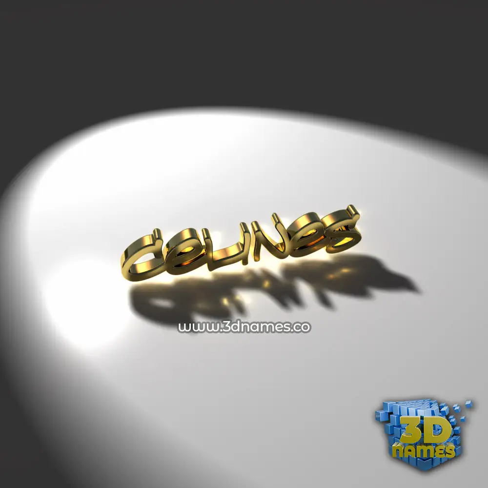 celines in Gold Shine style - 3D name wallpaper