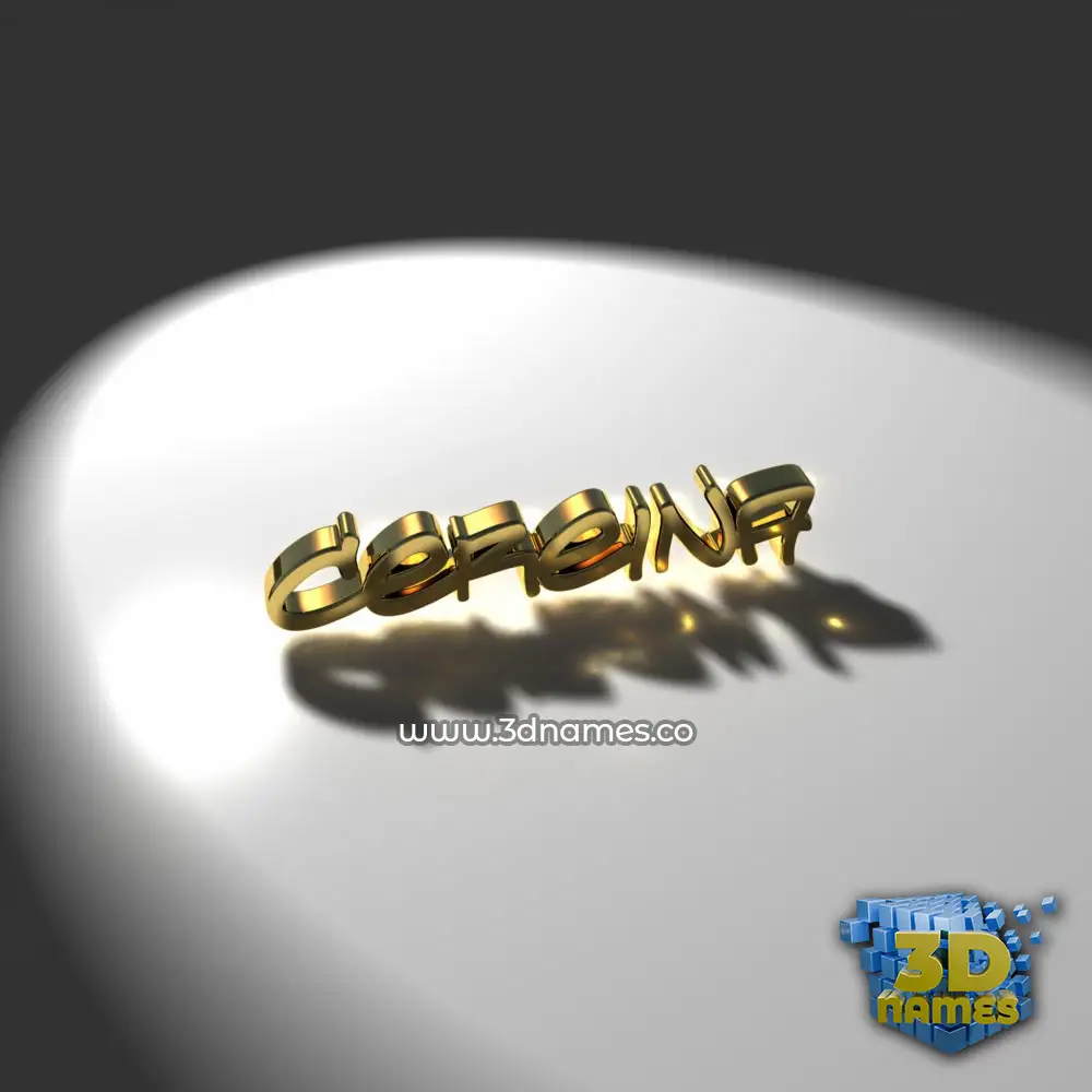 cereina in Gold Shine style - 3D name wallpaper