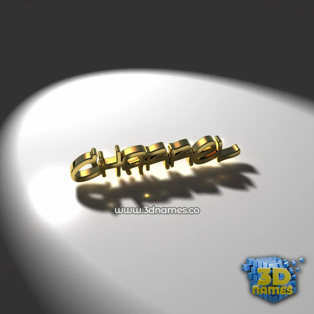 charrel in Gold Shine style - 3D name wallpaper
