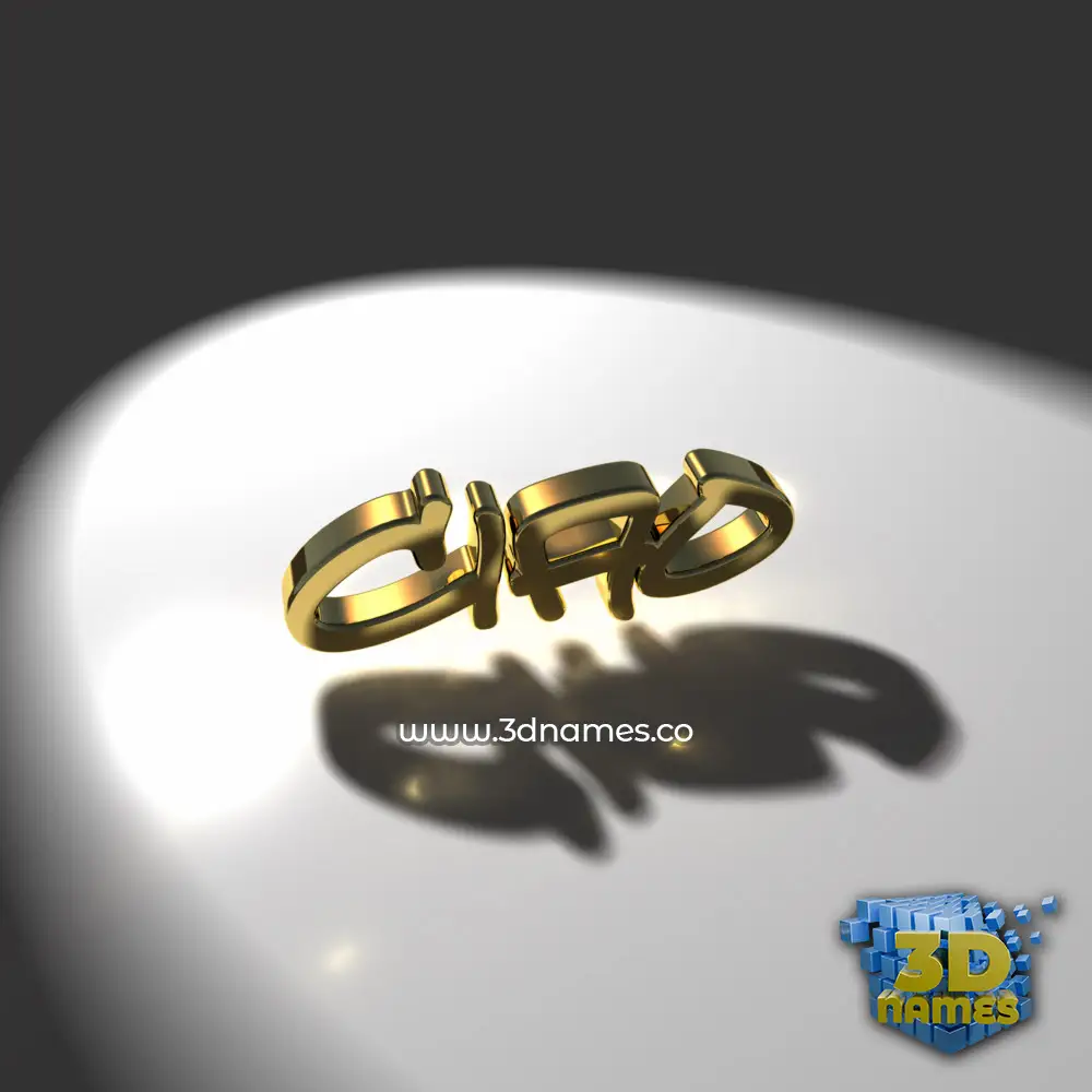 ciao in Gold Shine style - 3D name wallpaper