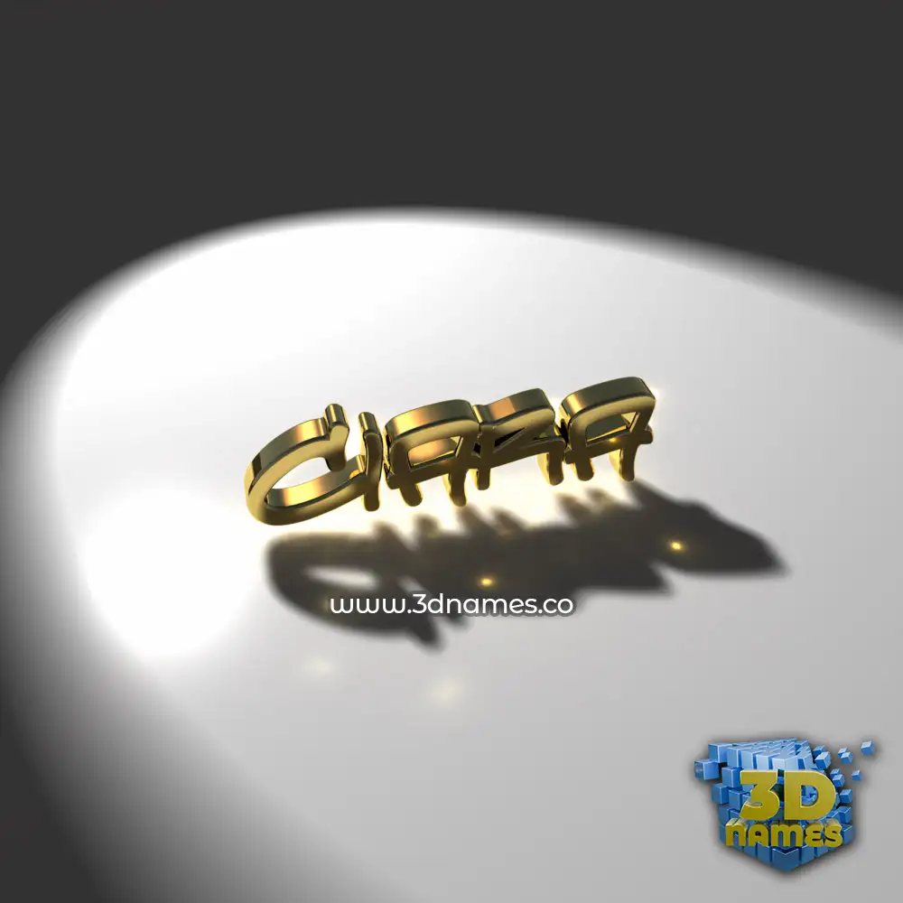 ciara in Gold Shine style - 3D name wallpaper
