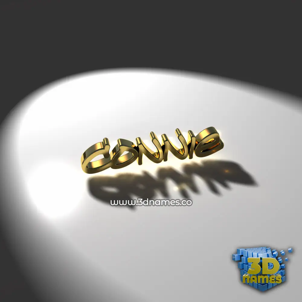 connie in Gold Shine style - 3D name wallpaper