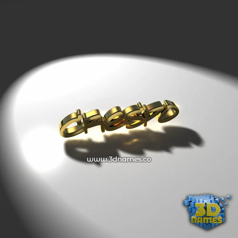 crespo in Gold Shine style - 3D name wallpaper