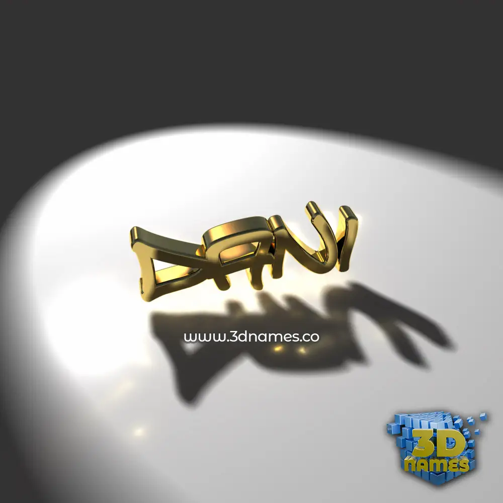 dani in Gold Shine style - 3D name wallpaper