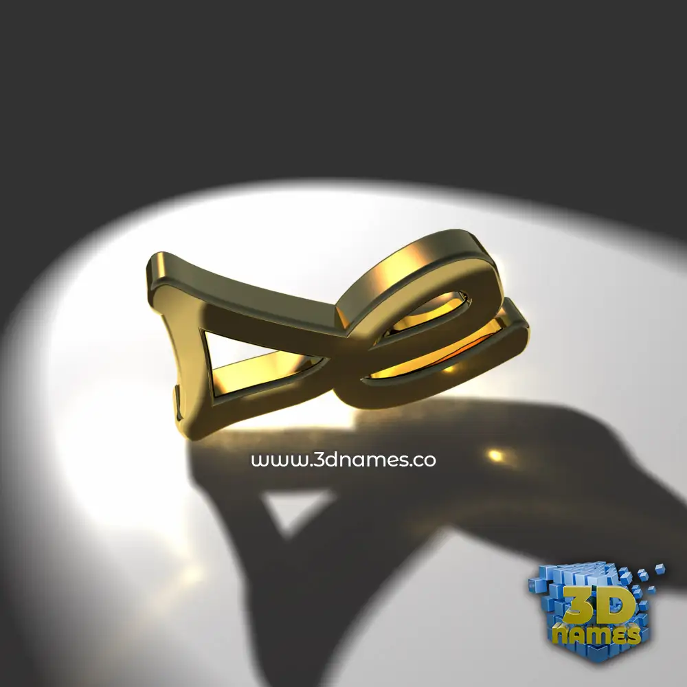 de in Gold Shine style - 3D name wallpaper