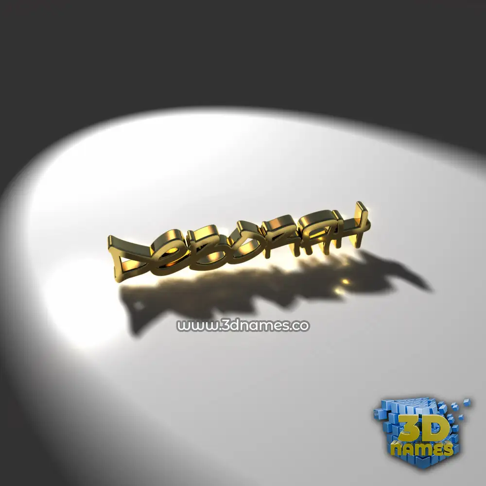 deborah in Gold Shine style - 3D name wallpaper
