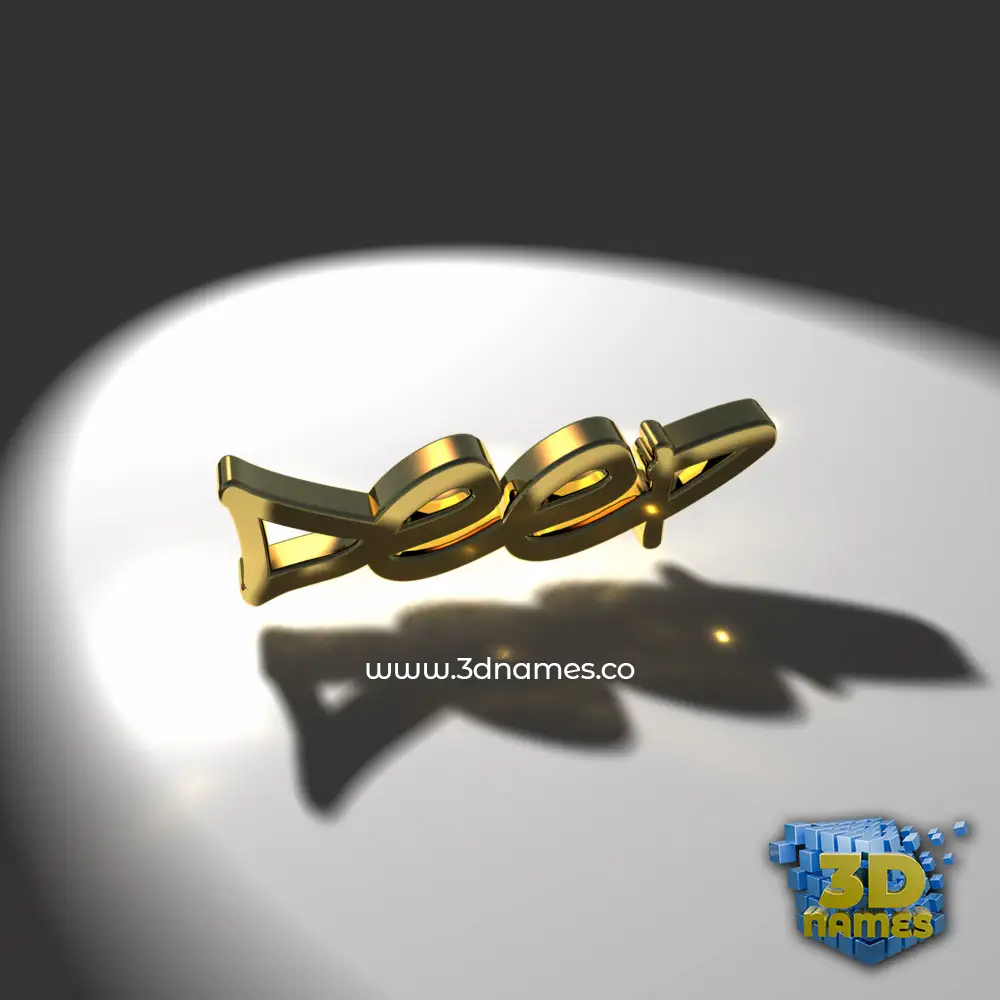 deep in Gold Shine style - 3D name wallpaper