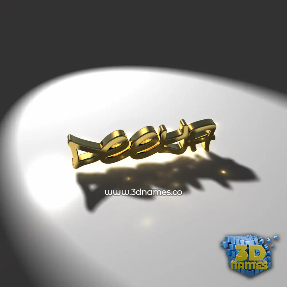 deeya in Gold Shine style - 3D name wallpaper
