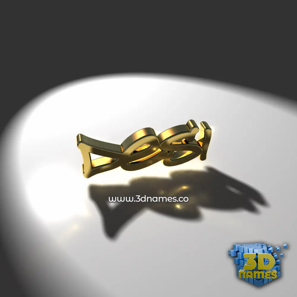 desi in Gold Shine style - 3D name wallpaper