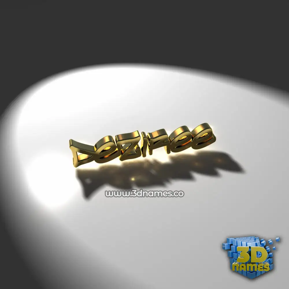 deziree in Gold Shine style - 3D name wallpaper