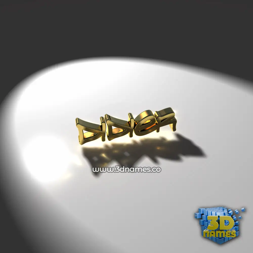 didier in Gold Shine style - 3D name wallpaper