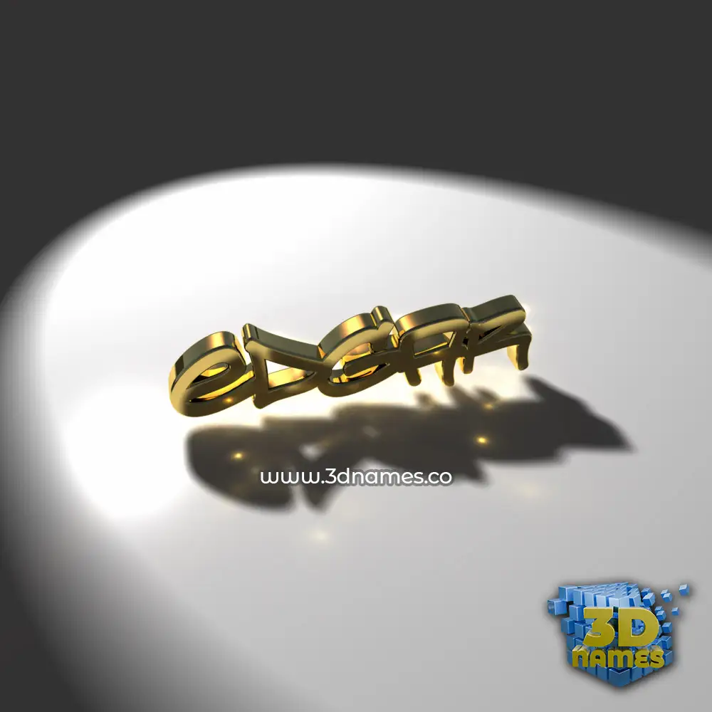 edgar in Gold Shine style - 3D name wallpaper