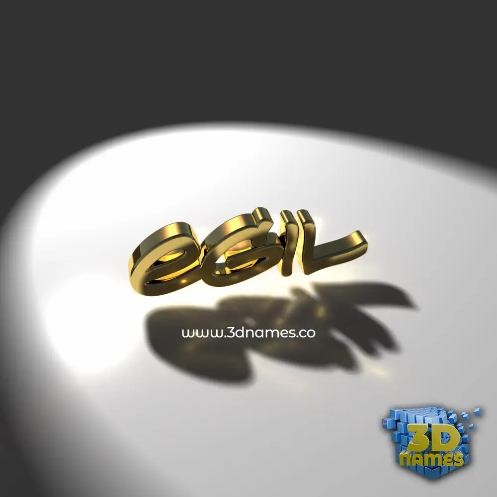 egil in Gold Shine style - 3D name wallpaper