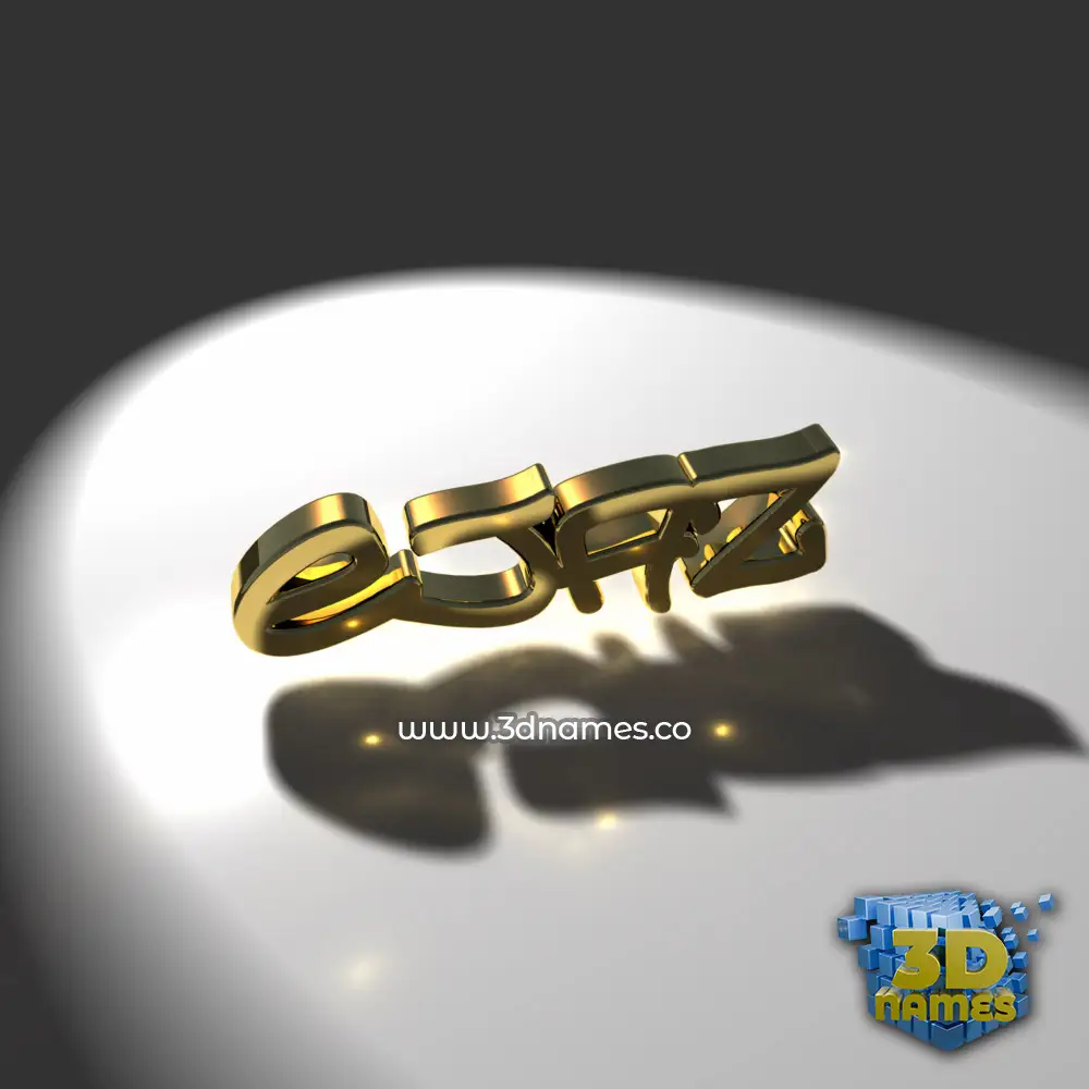 ejaz in Gold Shine style - 3D name wallpaper