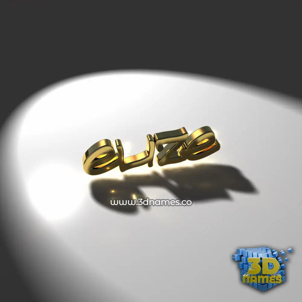 elize in Gold Shine style - 3D name wallpaper