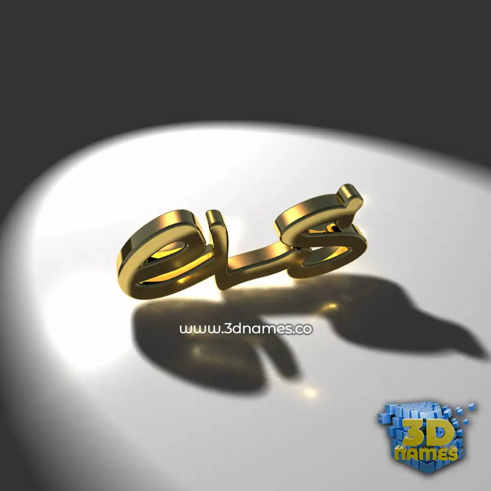els in Gold Shine style - 3D name wallpaper