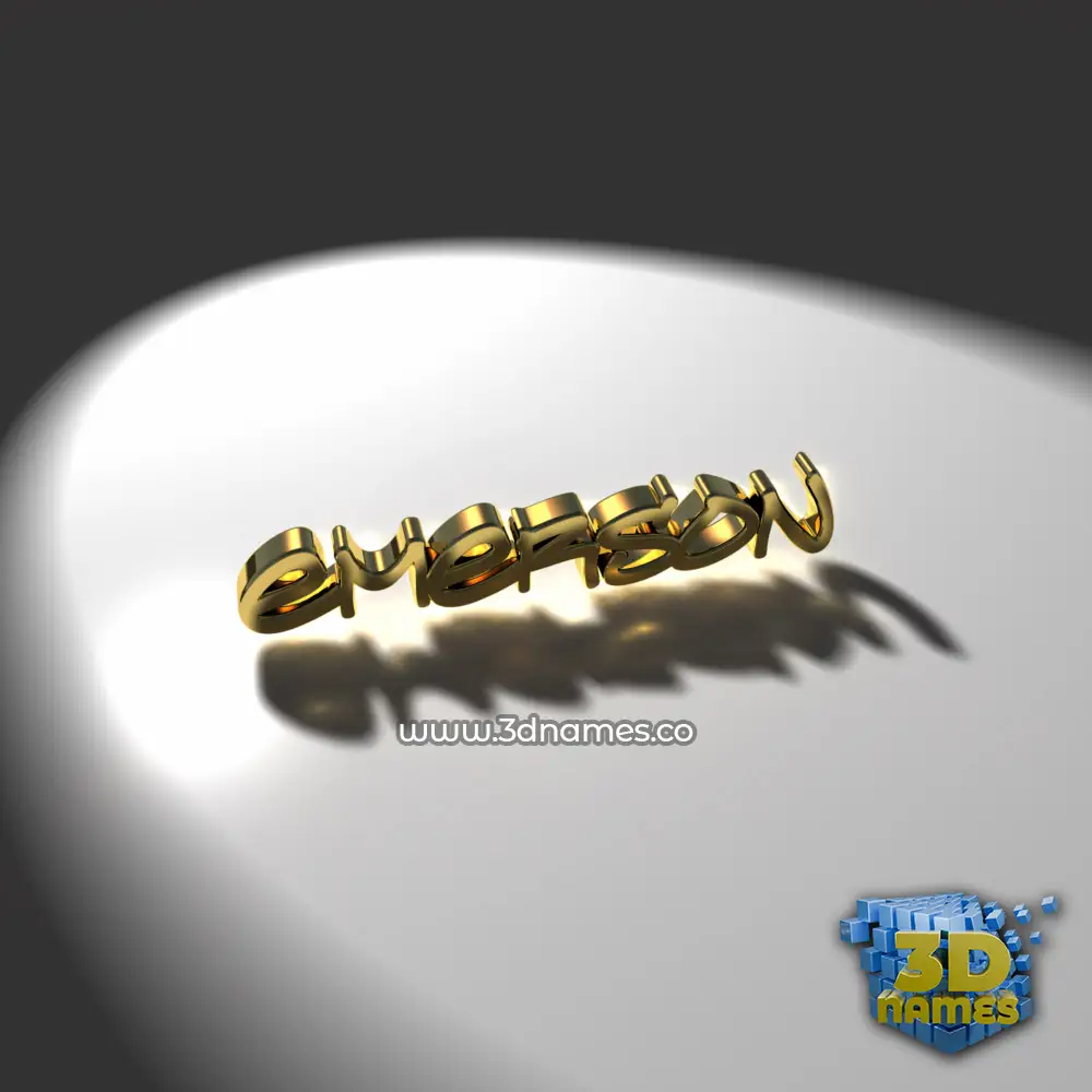emerson in Gold Shine style - 3D name wallpaper