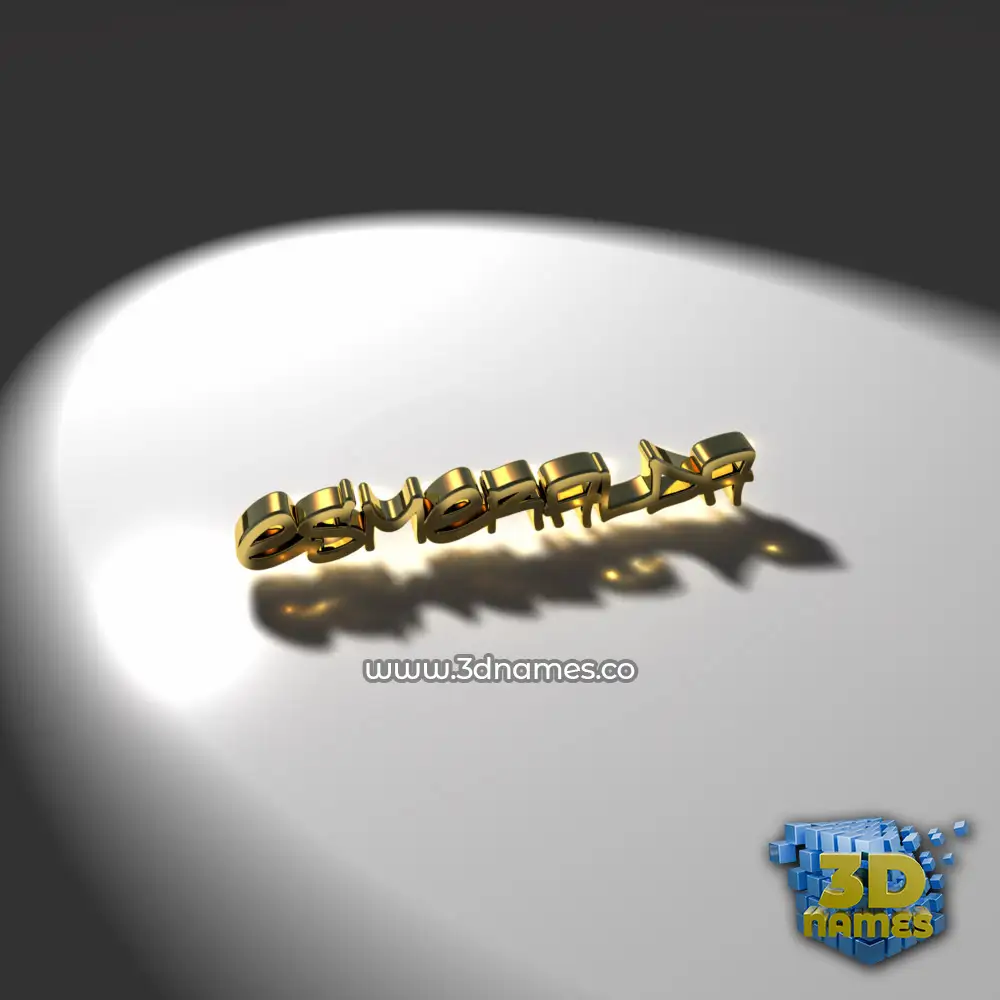 esmeralda in Gold Shine style - 3D name wallpaper
