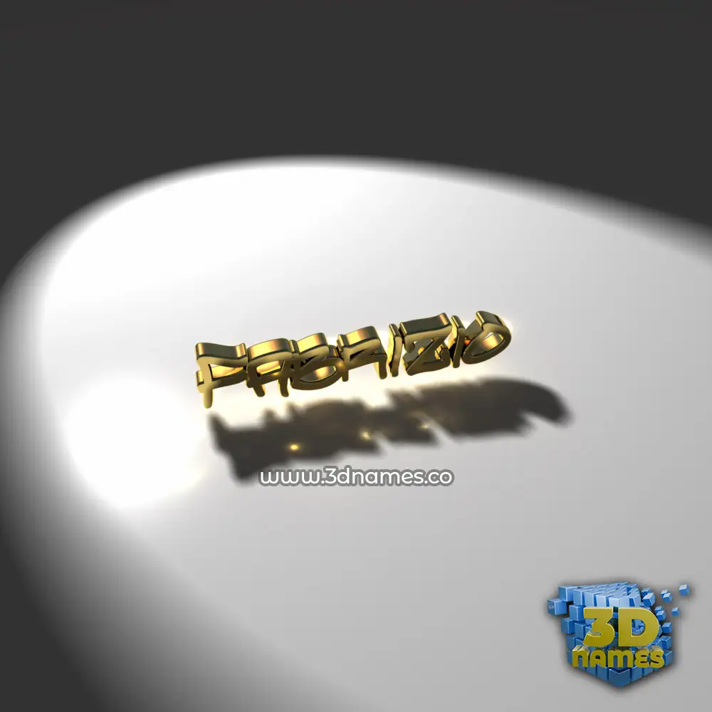 fabrizio in Gold Shine style - 3D name wallpaper