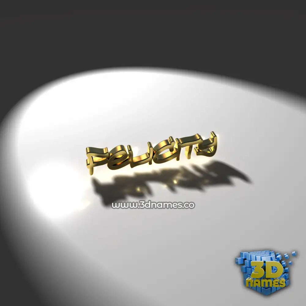 felicity in Gold Shine style - 3D name wallpaper
