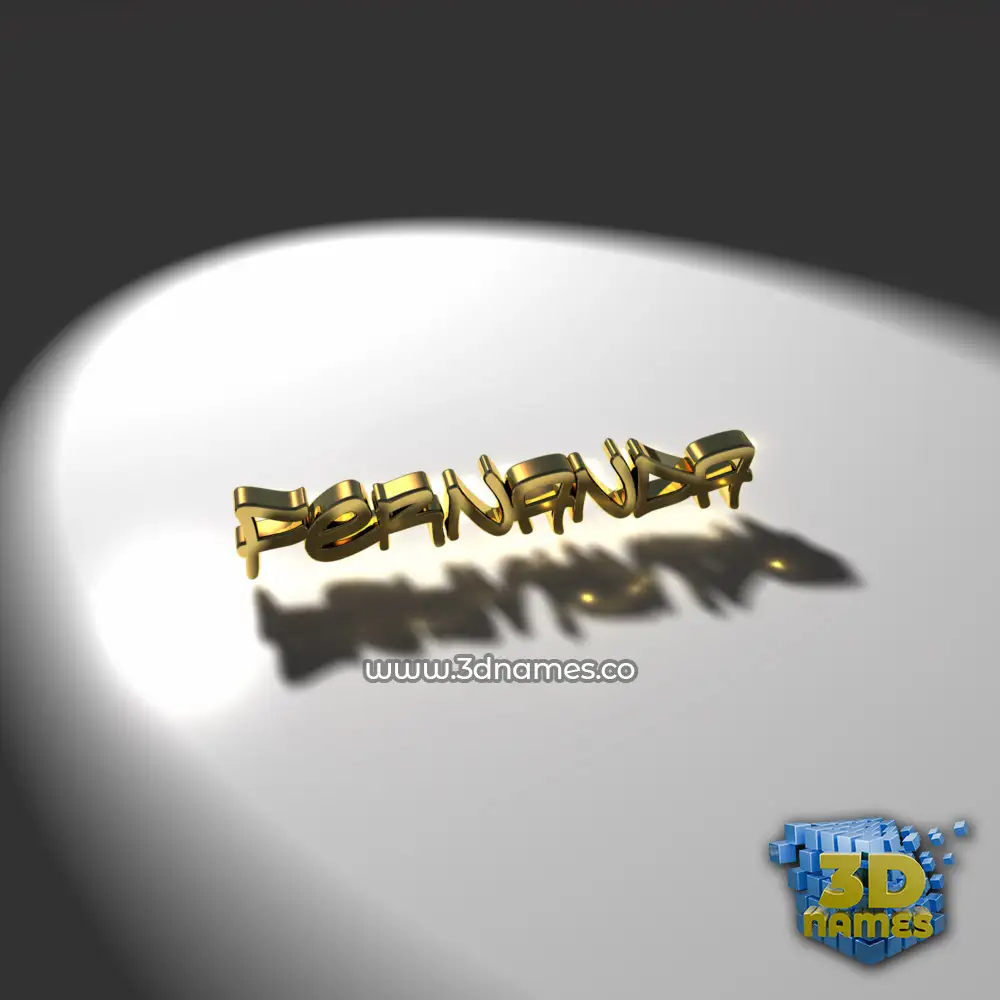 fernanda in Gold Shine style - 3D name wallpaper