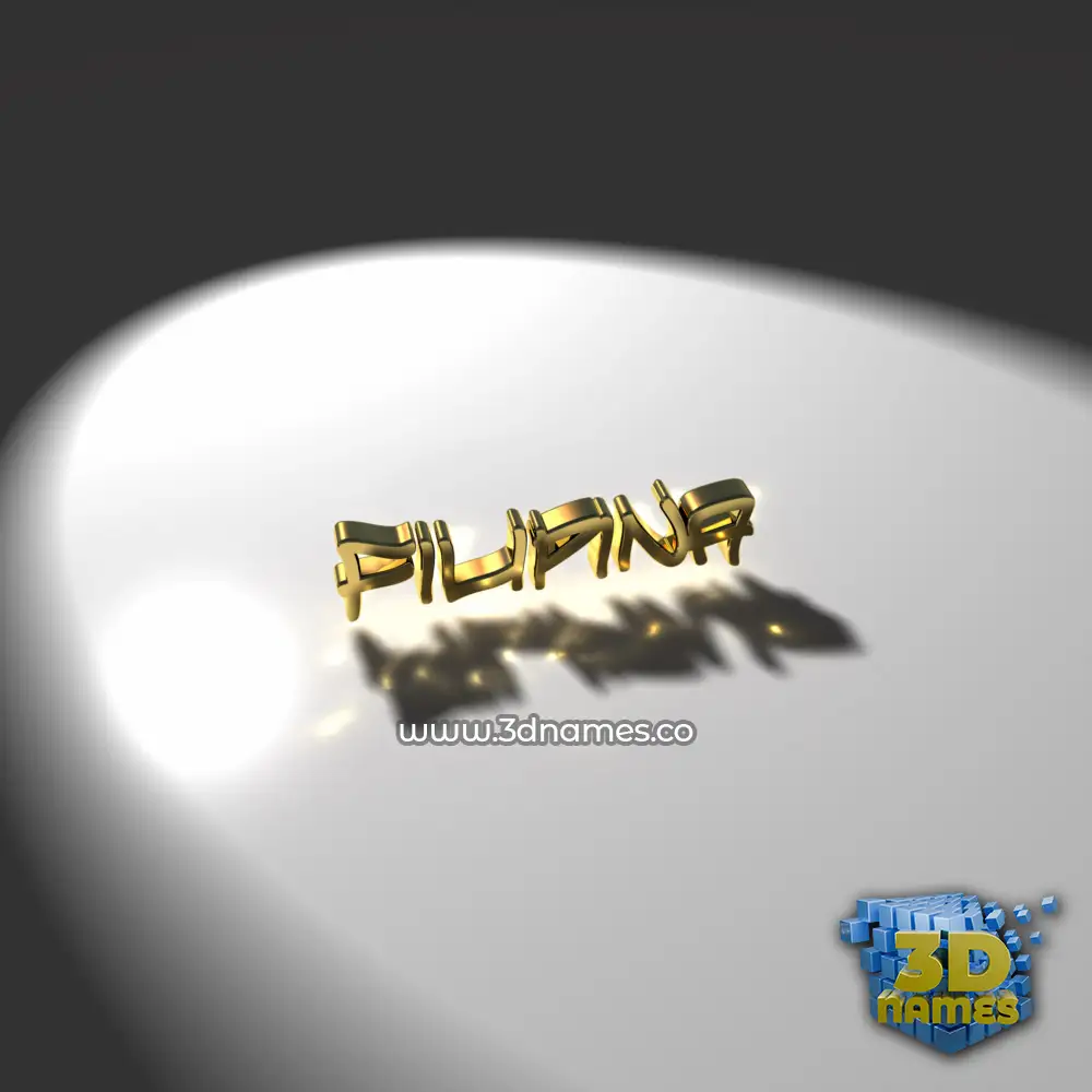 filipina in Gold Shine style - 3D name wallpaper