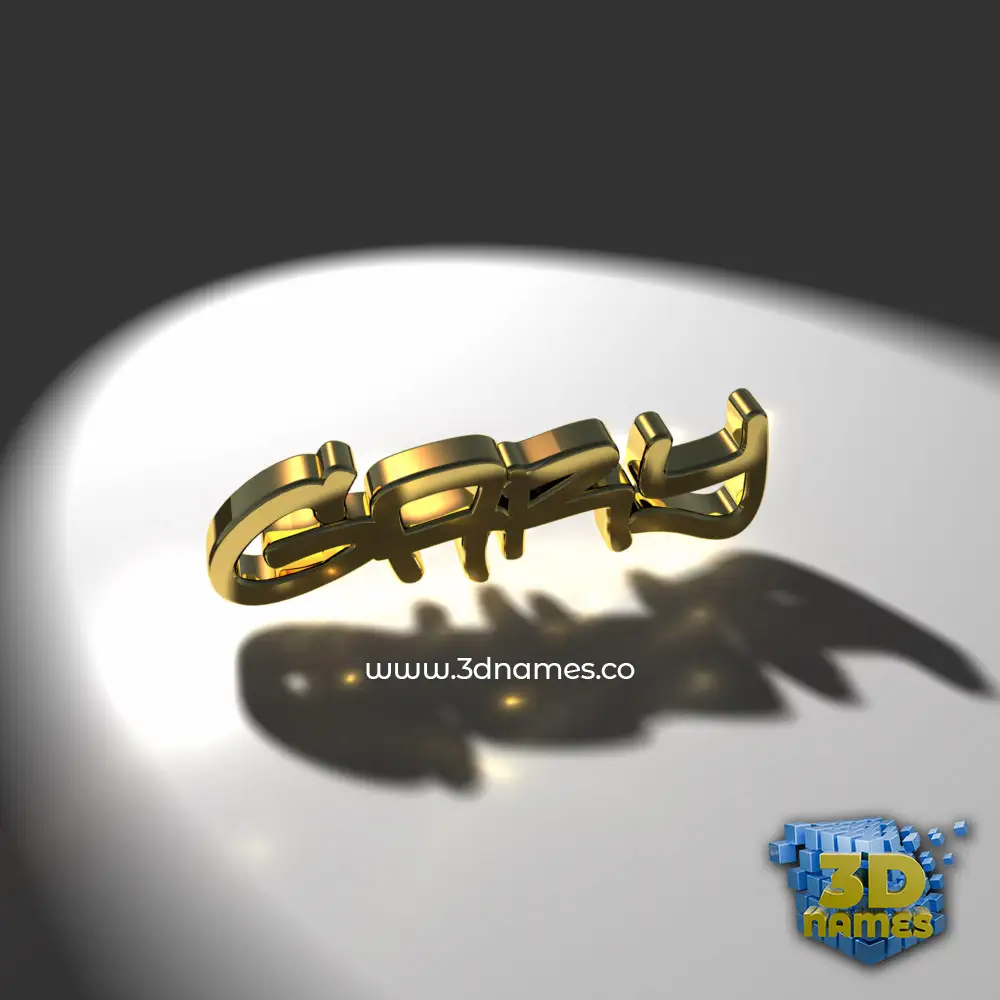 gary in Gold Shine style - 3D name wallpaper